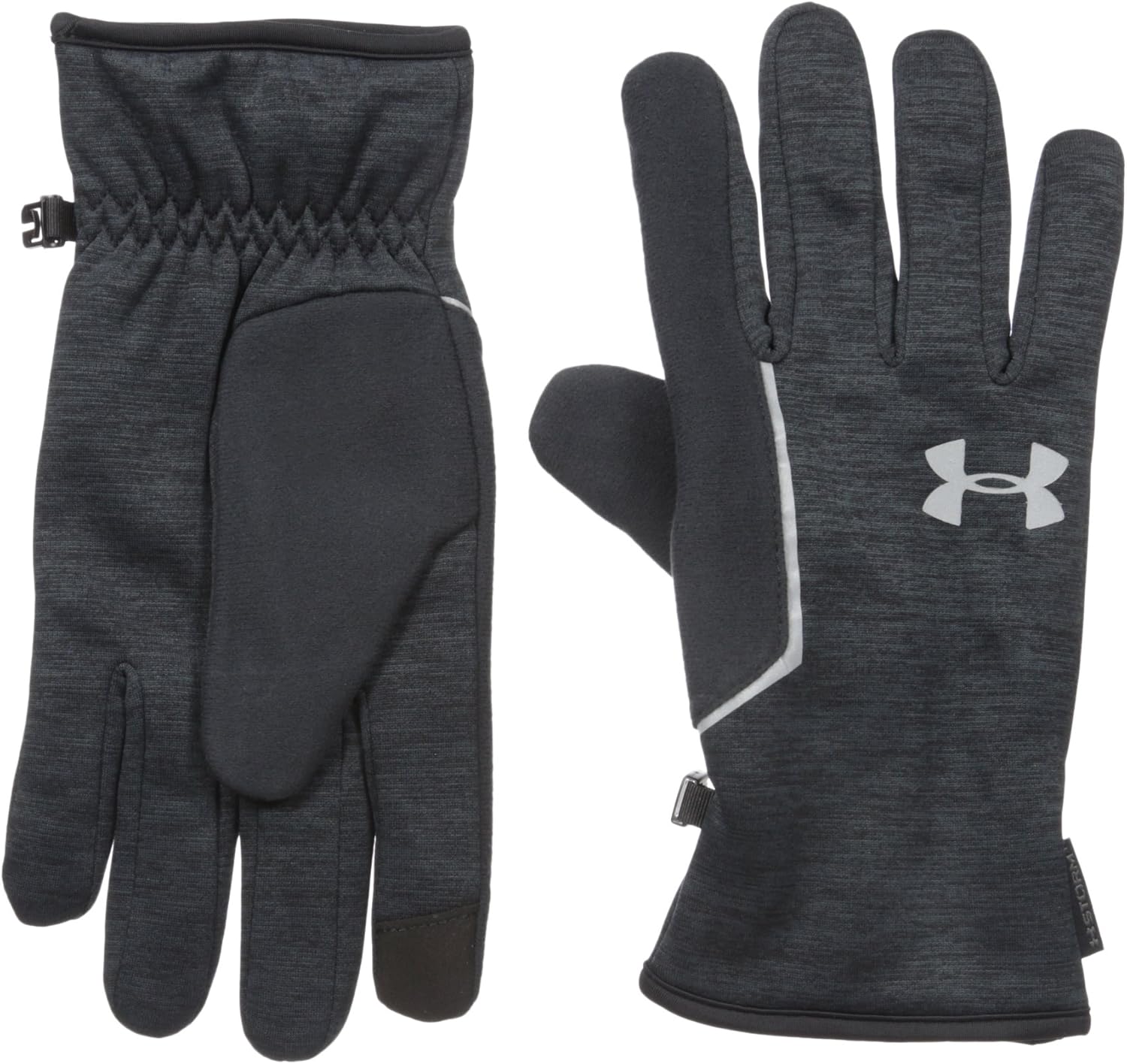 armour 羊毛手套 黑色 (001)/银质 小号/中号: 亚马逊中国: 运动户外